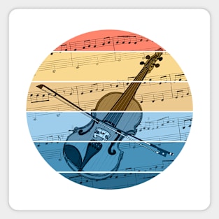 Violin Music Notation Violinist Summer Festival Magnet